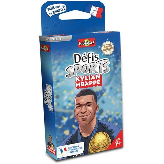Jeu De Cartes - Défis Sports - Kylian Mbappé - Dès 7 Ans - 2 À 6 Joueurs - Fabriqué En France Et Éco-conçu Multicolore