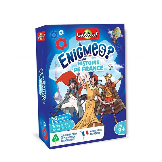 Jeu De Cartes -enigmes Histoire De France - Fabriqué En France Multicolore