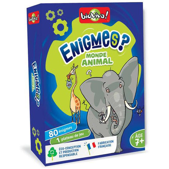 Jeu De Cartes Enigmes - Monde Animal - Fabriqué En France Multicolore