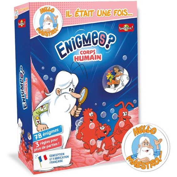 Jeu De Cartes Il Était Une Fois… Enigmes Corps Humain - Fabriqué En France Multicolore