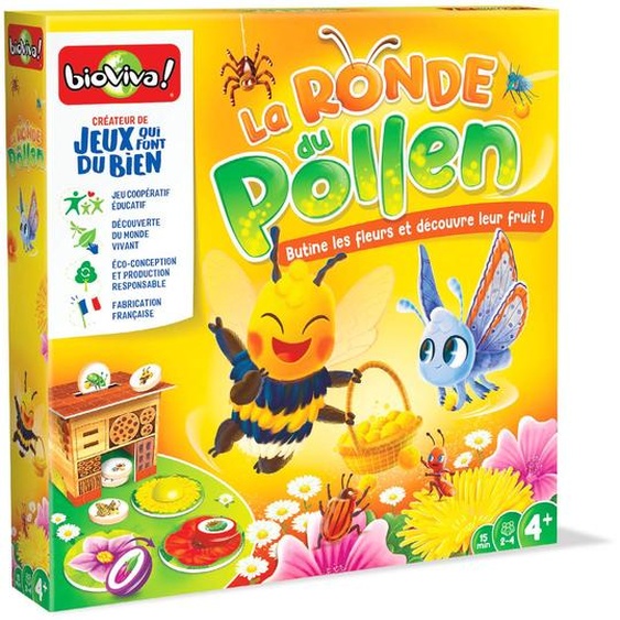 Jeu De Cartes - La Course Au Pollen - Fabriqué En France Multicolore