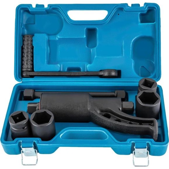 Jeu de clés à douille à multiplicateur de couple - 1:64 - Carré 25 mm - Manuel - Acier allié - Haute résistance - Pour camions/bus/tracteurs/camping-cars - Orange