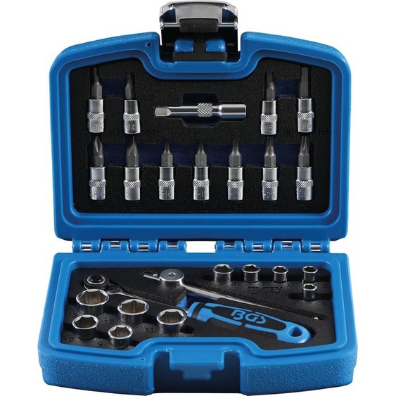 Jeu de clés à douille BGS TECHNIC - 6,3 mm - 24 pièces - 2140