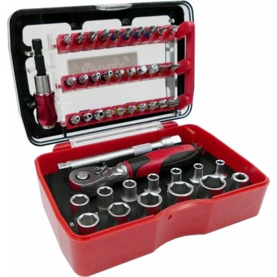Jeu de clés à embout/à douille 46 pces avec cliquet