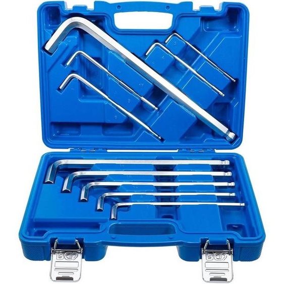 Jeu de Clés Allen Max 10 pcs 3-17 mm - Acier Résistant - Précision et Durabilité, Pro - D-Work