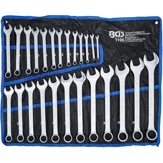 Jeu de Clés Mixtes 6-32 mm - 25 pcs - Acier Résistant et Pratique pour Mécanique et Bricolage, Pro - D-Work