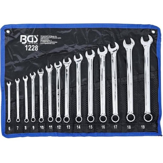 Jeu de Clés Mixtes Extra Longues 6-19 mm - 14 pcs - Acier Résistant et Précision Professionnelle - D-Work