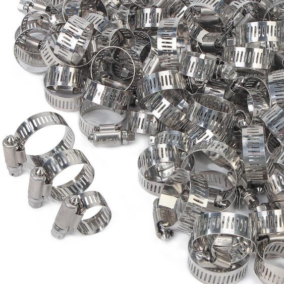 Jeu de colliers de serrage pour tuyaux, de 11 à 32 mm, 60 pièces, en acier inoxydable 316, réglables