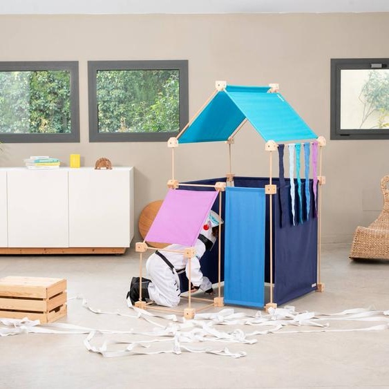 Jeu De Construction Géant Boîte Carton 79 Pces Bleu