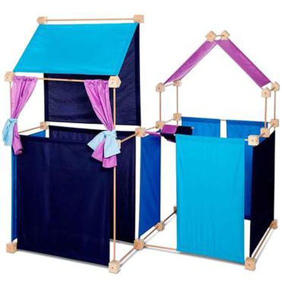 Jeu de construction géant en bois boite carton 150 pces