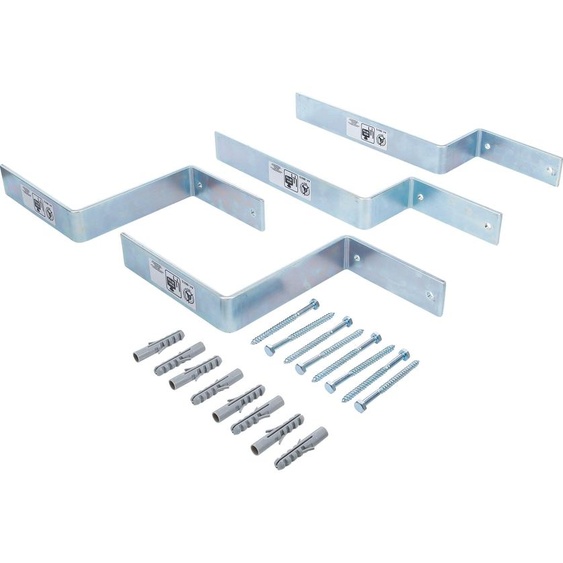 Jeu de crochets muraux | pour garnitures de chapiteau | 4 pcs.