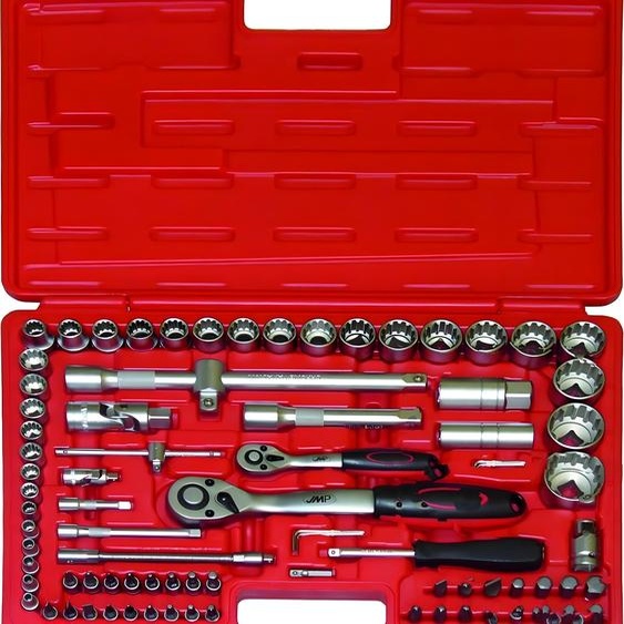 Jeu de douilles JMP multiprofil 82 pièces 1/4-1/2