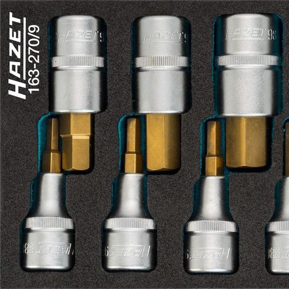 Jeu de douilles tournevis Hazet 163-270/9