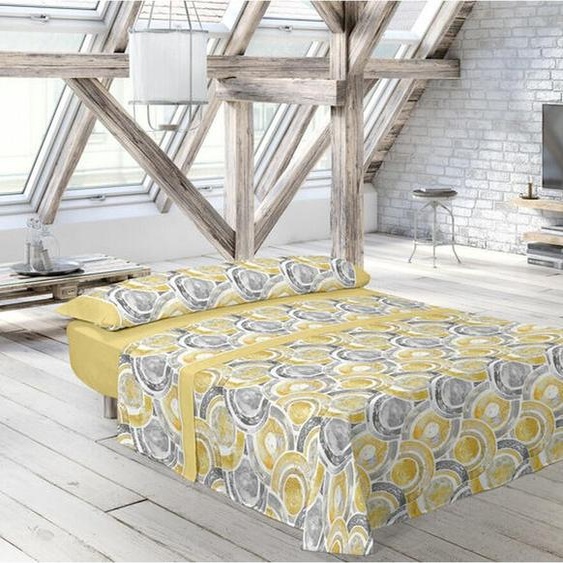 Jeu de draps Pierre Cardin ABDON Jaune Lit king size