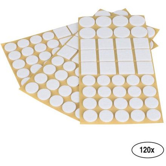 Jeu de feutres, blanc, 120 pièces