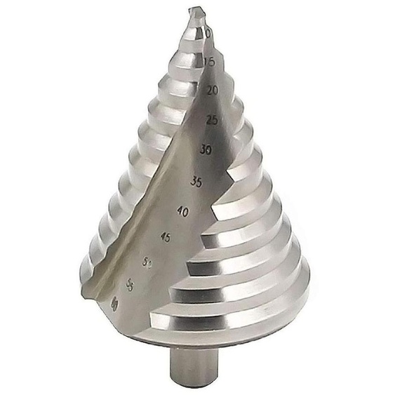 Jeu de forets à spirale - Revêtement HSS/Titane - 6-60 mm - Pour le travail des métaux, du PVC et du bois - Longue durée de vie - Forets à paliers