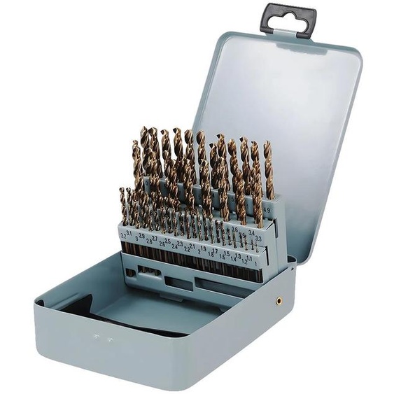 Jeu de forets, acier au cobalt M35, performance de perçage efficace, jeu de 51 pièces