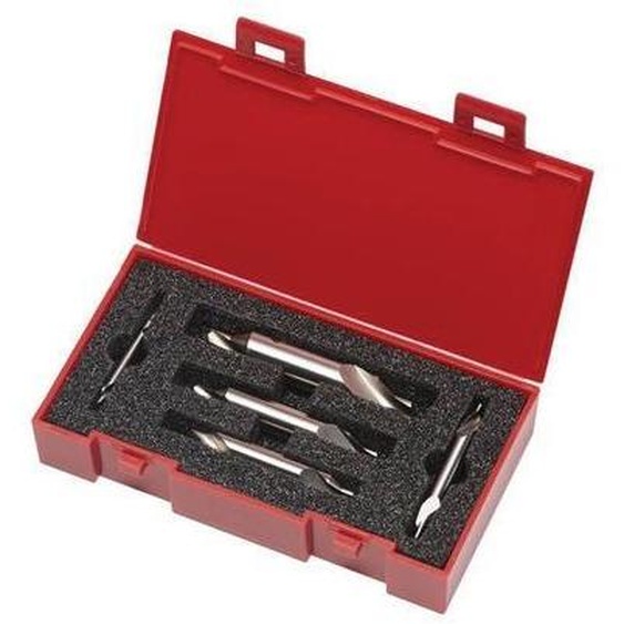 Jeu de forets de centrage A296 5 pièces 1/2/2,5/3,15/4mm 118Grad Nr.200 DORMER