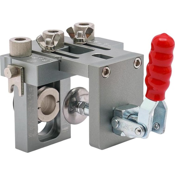 Jeu de gabarits de perçage de trous de poche, gabarit de perçage 3 en 1, guide de perçage 5/8/10 mm, multifonctionnel pour les projets de bricolage