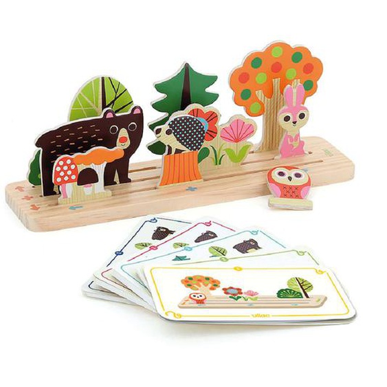 Jeu De Logique En Bois La Forêt Beige