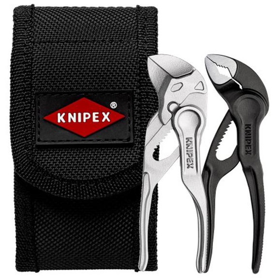 Jeu de 2 mini-pinces XS avec pochette ceinture - KNIPEX - 00 20 72 V04 XS