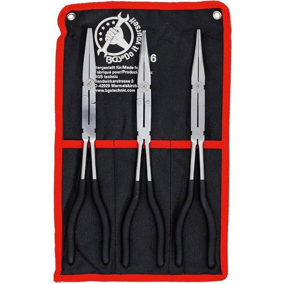 Jeu de Pinces à Double Charnière 3 pcs - Acier, Précision et Robustesse, Pro - D-Work