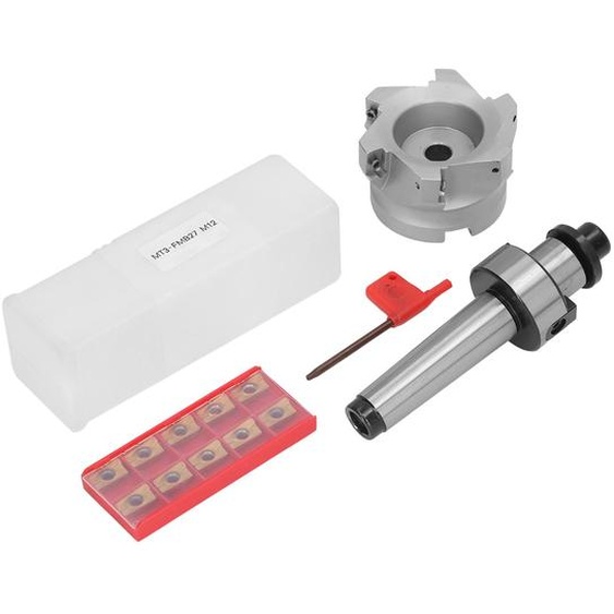 Jeu de porte-fraises MT3 FMB27 Porte-fraises BAP 400R 80 27 6T Fraises à surfacer avec plaquettes 1604APMT