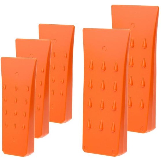 Jeu de spatules Keilspalter, 5 pièces, 15/20 cm, en plastique ABS, couleur orange