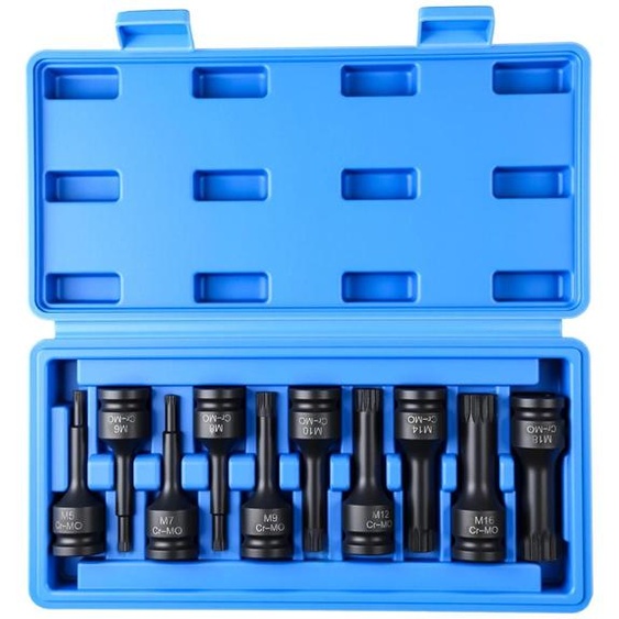 Jeu de vis à frapper, acier à haute teneur en carbone, 10 pièces, 10 PCS