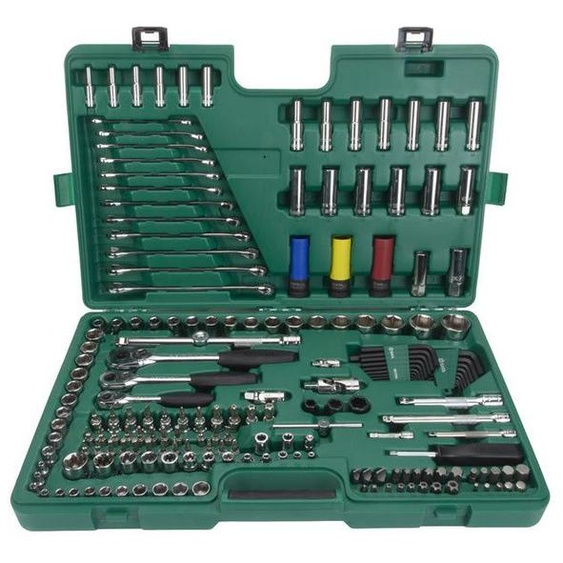 Jeu doutils mécaniques SATA 1/4, 3/8 et 1/2, 190 pièces ST109543 (jeu)