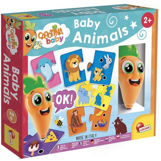Jeu Educatif Intéractif Bébé Animaux Carotina, Avec Stylo Parlant Lumineux Multicolore