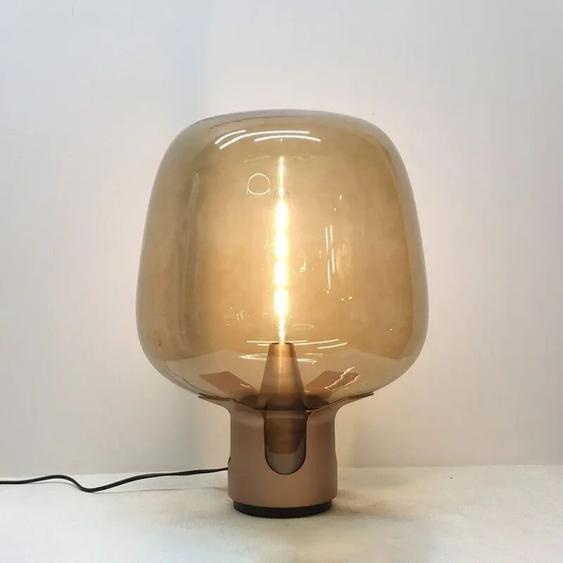 JIANKEXING Lampe de bureau LED en verre de couverture micro, lampe de chevet dart, salon moderne, étude de chambre à coucher, décoration de pointe, mode créative nordique