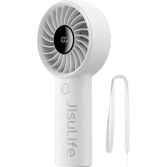 Jisulife Ventilateur manuel Life4 5000mAh Ventilateur portable USB - Gris