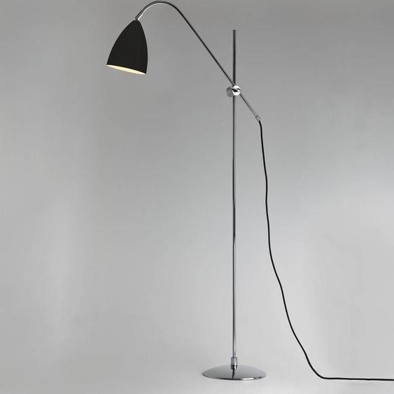 Joel lampadaire en métal avec bras mobile, Variante : 12 W LED, noir mat