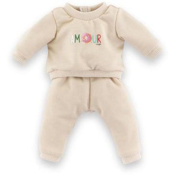 jogging beige, vêtement pour poupon 30cm