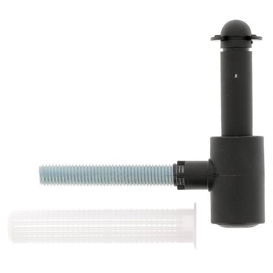 Joint détanchéité en plastique/acier inoxydable, butée de store, noir, 1 pièce