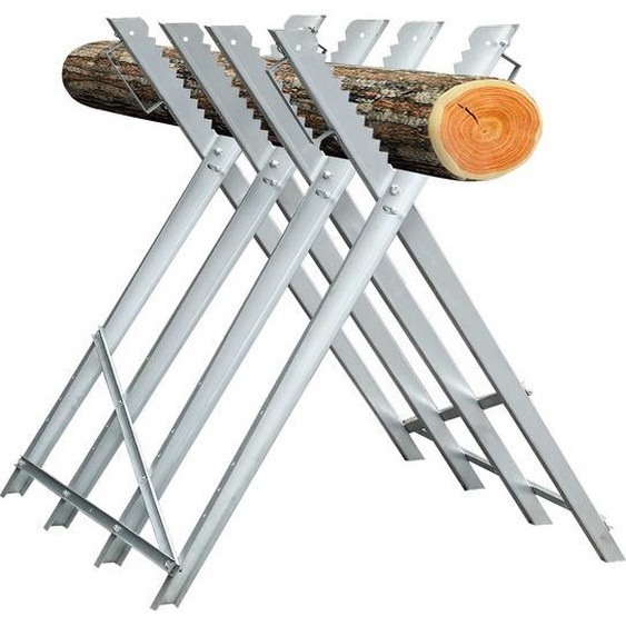 Jopassy chevalet de sciage chevalet de coupe de bois tronçonneuse auxiliaire de sciage métal tronçonneuse 150kg pliable