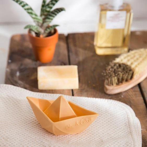 Jouet de bain Bateau Origami - nude