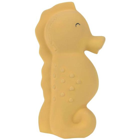 Jouet De Bain En Caoutchouc Naturel Hippocampe Jaune