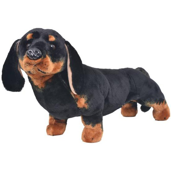 Jouet en peluche Chien de race Dachshund Noir XXL