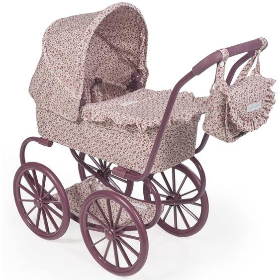 Jouet Poussette Landau Vintage Pour Poupée Bordeaux