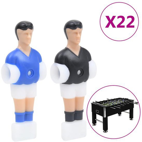 Joueurs de baby-foot pour tige de 12,7 mm 22 pcs