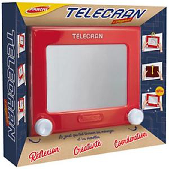 JOUSTRA Ardoise magique TELECRAN ORIGINAL, rouge