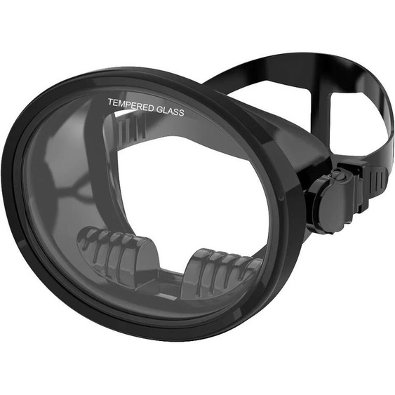 JoyMaySun Masque de plongée ovale masque de pêche sous-marine classique Style rétro panoramique vue large lunettes de plongée lentille en verre trempé pour adultes