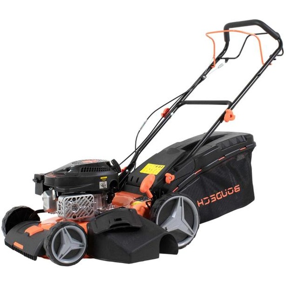 Jukut 170 - Tondeuse à gazon à traction Moteur essence 4 temps 170cc 3.5HP Coupe 30-80 mm avec fonction Mulching Noir