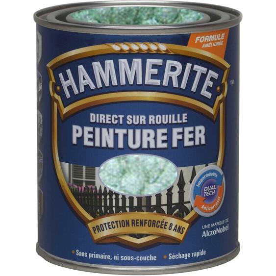 Julien - Peinture Direct Sur Rouille Martelée Vert Jade 0,75 l - Hammerite