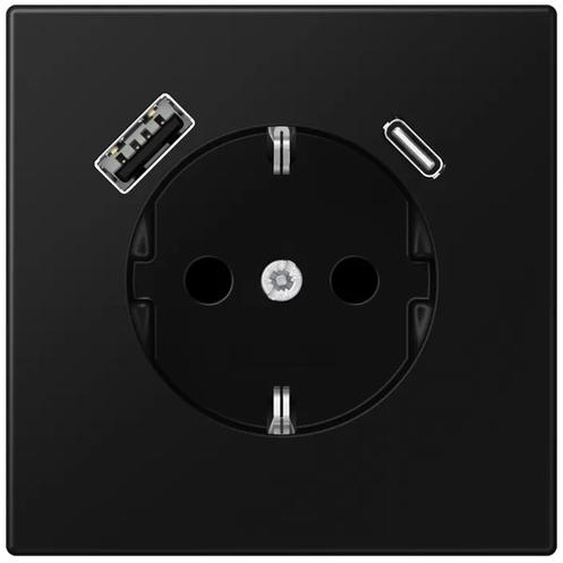 Jung SCHUKO Steckdose mit USB Typ AC LS1520-15CASWM (LS1520-15CASWM)