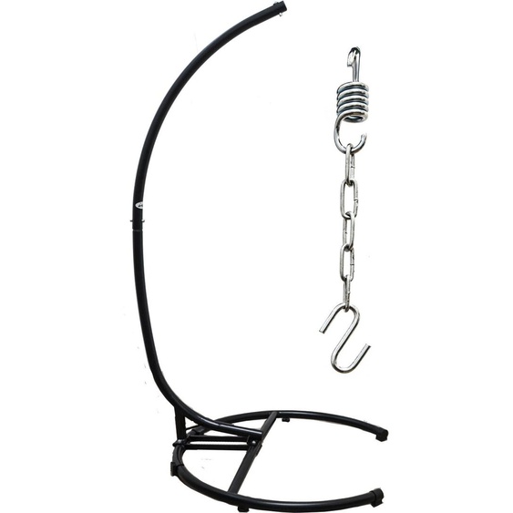 Jusquà 150kg : Châssis XL pour chaise suspendue Outdoor - 210cm support pour chaise suspendue de jardin