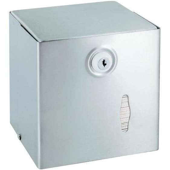 JVD Distributeur papier toilette inox carré pour paquets