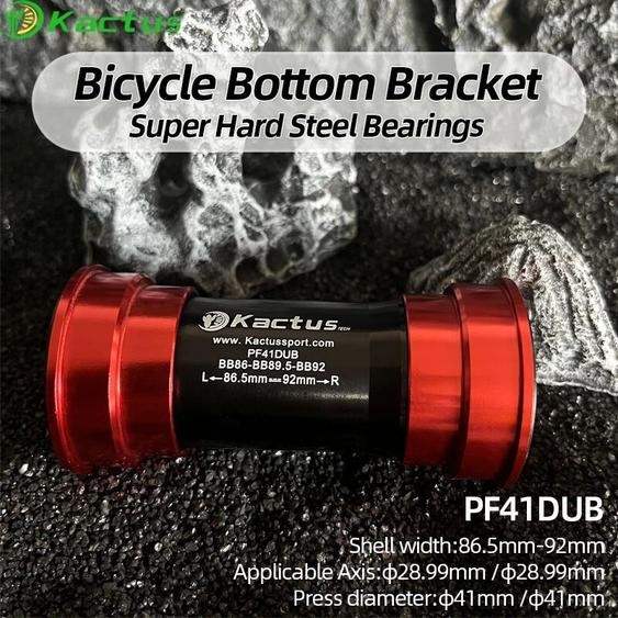 KACTUS TECH KACTUS – supports de pédalier à roulement en acier amélioré, PF41DUB pour SRAM DUB BB86, axe de 29mm, pour route et vtt, mouvement Central, pièces de vélo